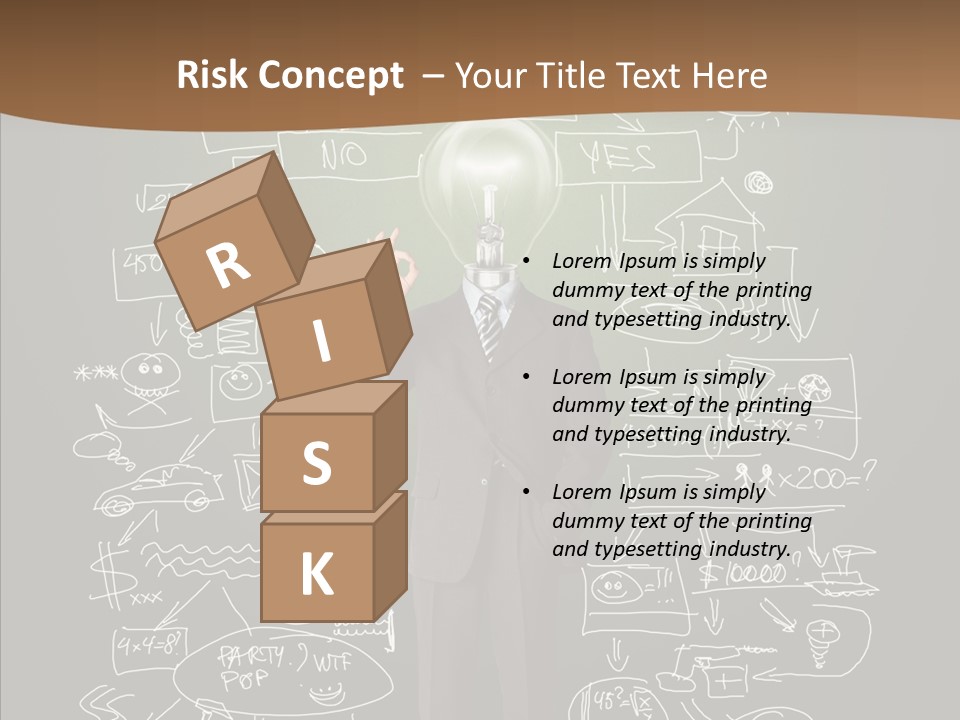 Leader Businessman  PowerPoint Template