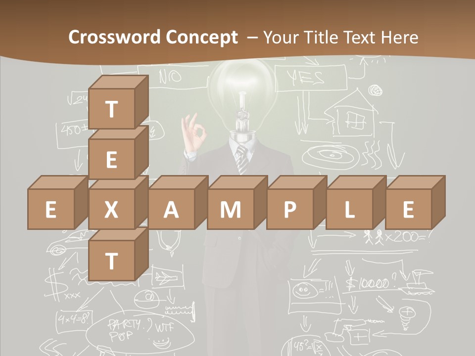 Leader Businessman  PowerPoint Template