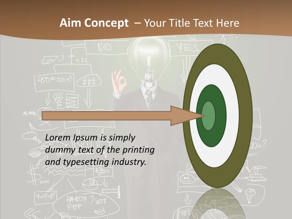 Leader Businessman  PowerPoint Template