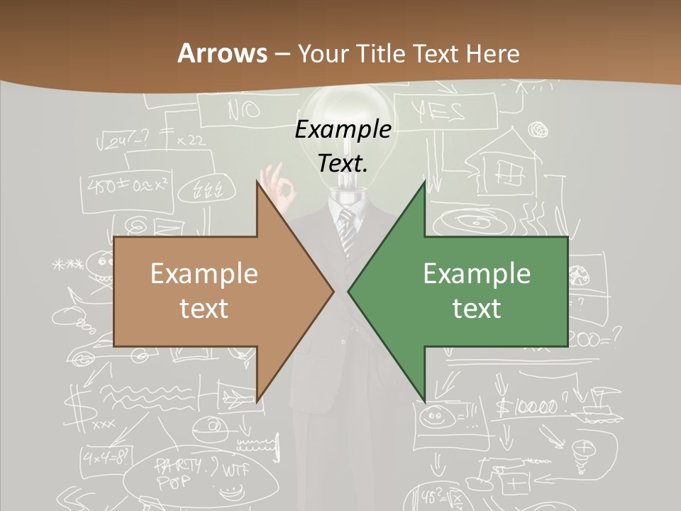Leader Businessman  PowerPoint Template