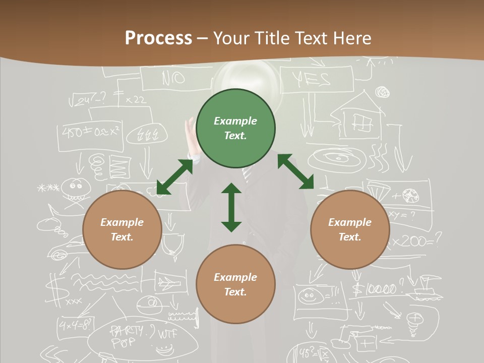 Leader Businessman  PowerPoint Template