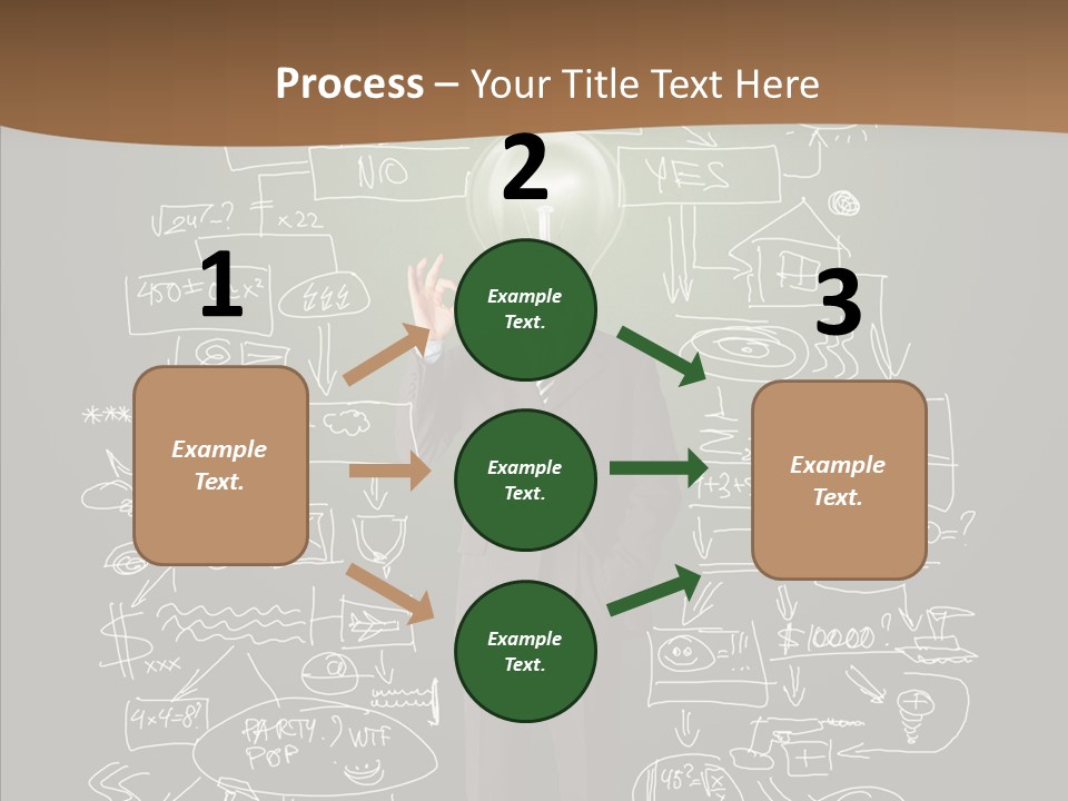 Leader Businessman  PowerPoint Template