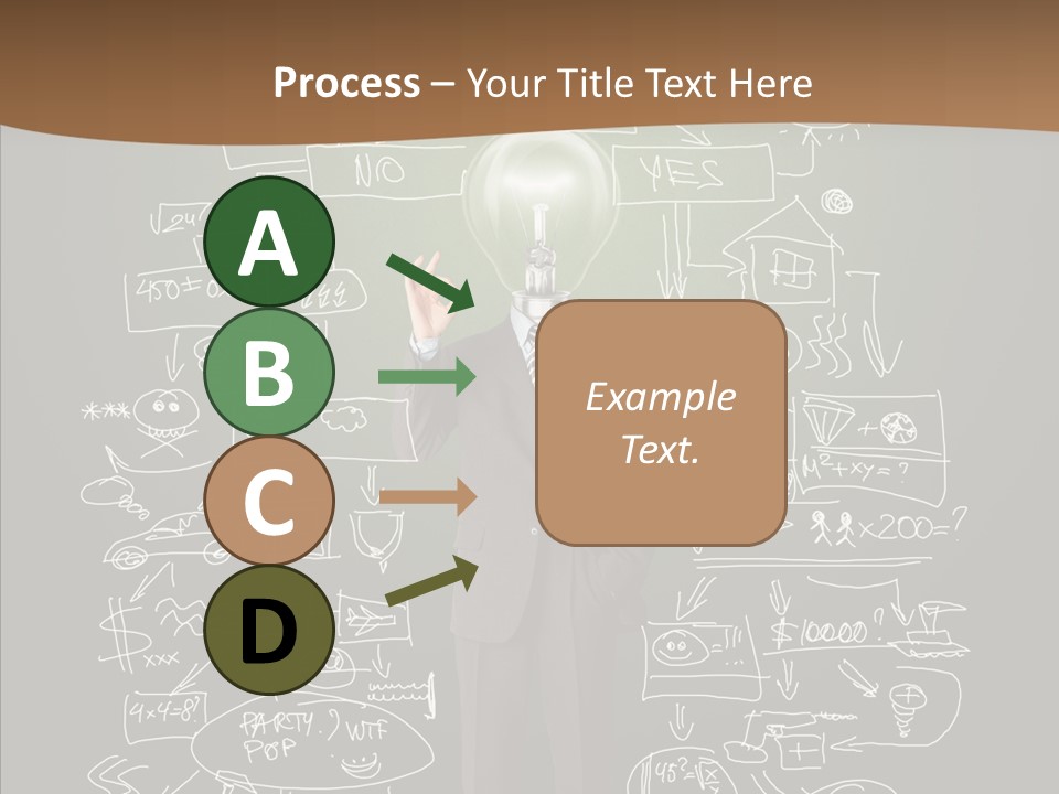 Leader Businessman  PowerPoint Template