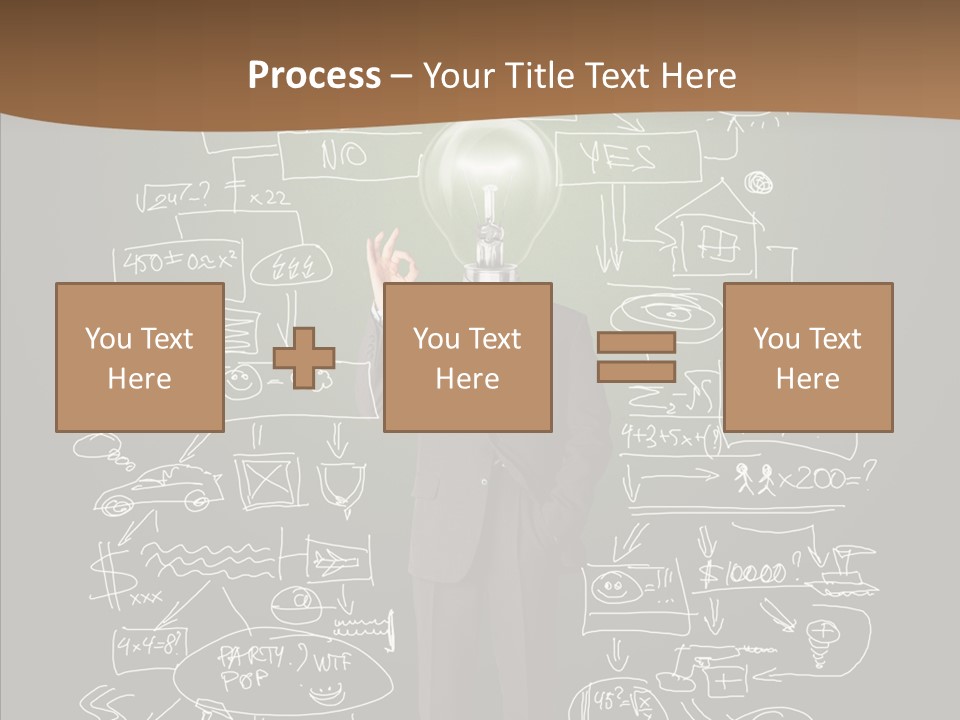 Leader Businessman  PowerPoint Template