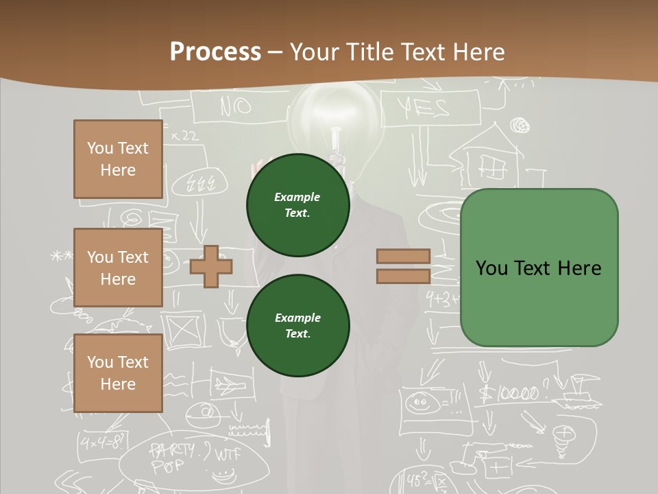 Leader Businessman  PowerPoint Template