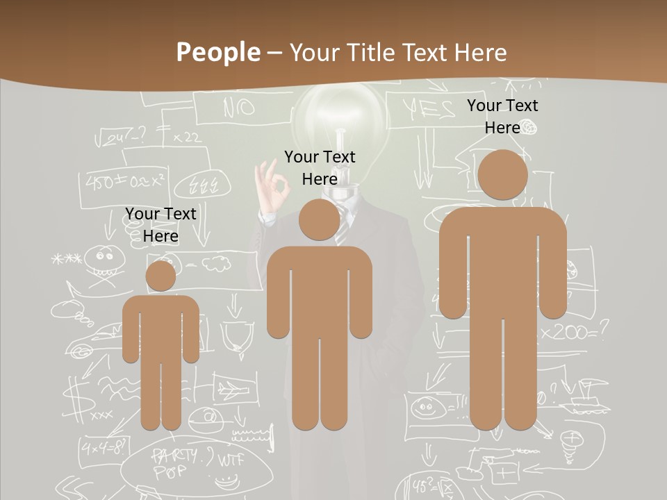 Leader Businessman  PowerPoint Template