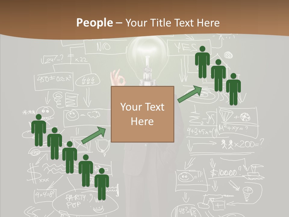 Leader Businessman  PowerPoint Template