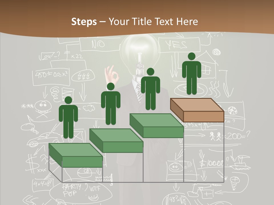 Leader Businessman  PowerPoint Template