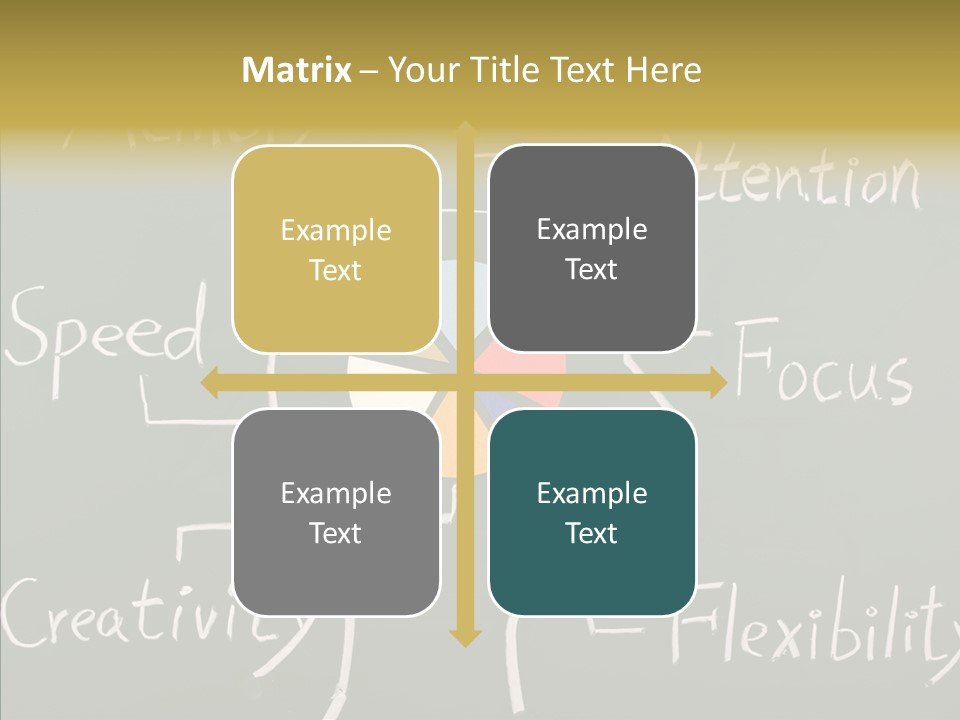 Blackboard Attention Analysis PowerPoint Template