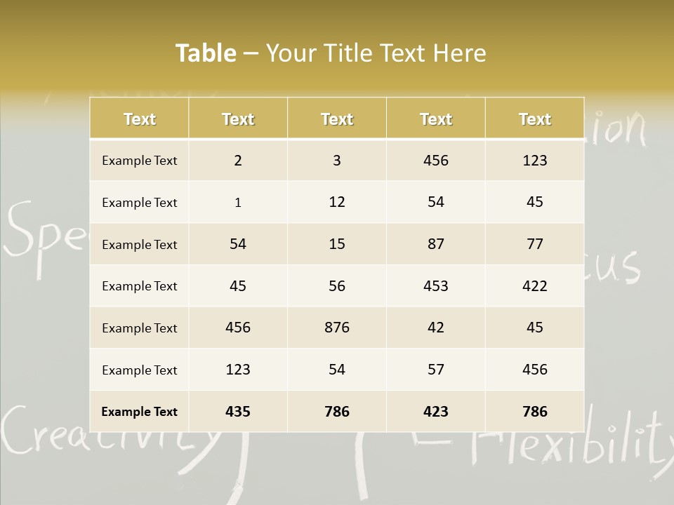 Blackboard Attention Analysis PowerPoint Template