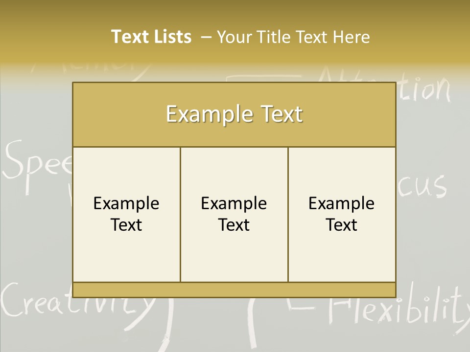 Blackboard Attention Analysis PowerPoint Template