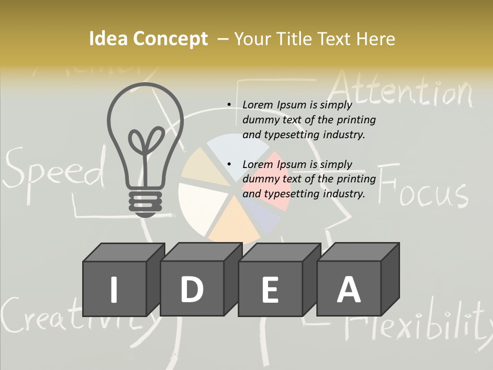 Blackboard Attention Analysis PowerPoint Template