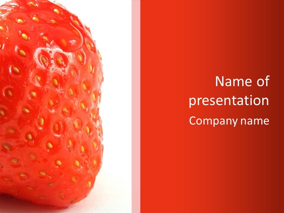 Wet Seeds Appetizing PowerPoint Template