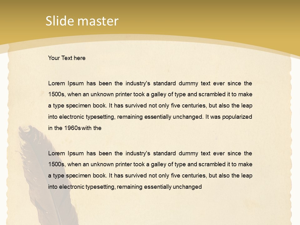 Grungy Message Retro PowerPoint Template