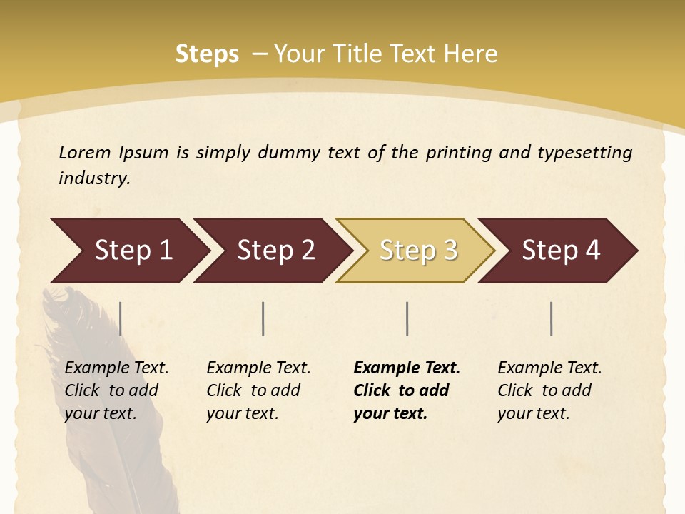 Grungy Message Retro PowerPoint Template