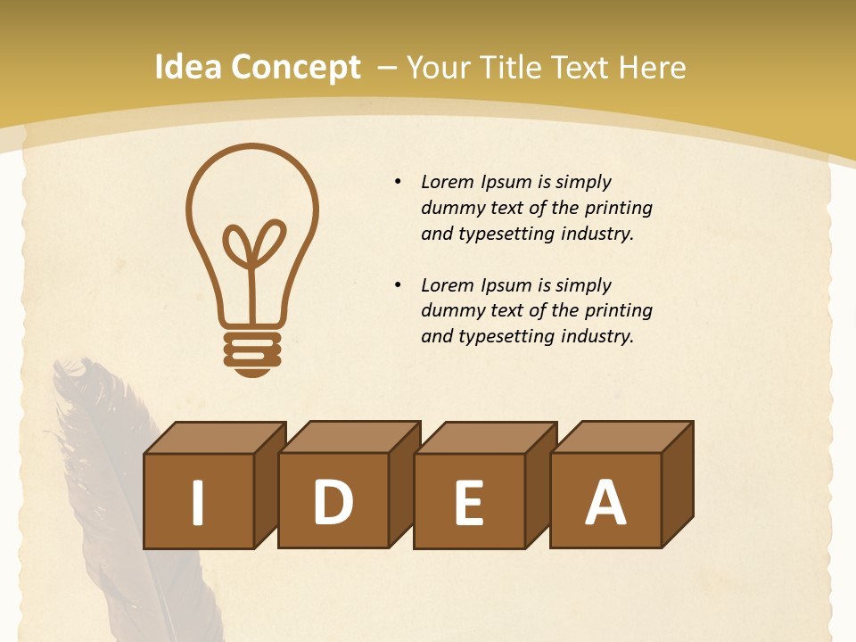 Grungy Message Retro PowerPoint Template