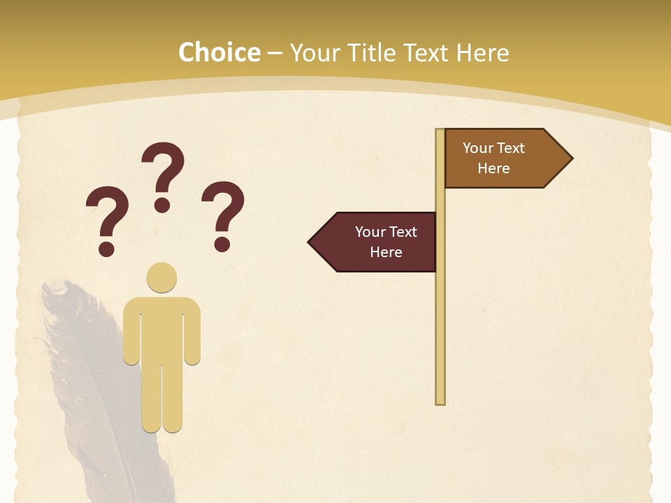 Grungy Message Retro PowerPoint Template