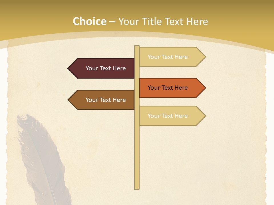 Grungy Message Retro PowerPoint Template