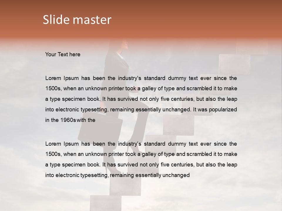 Girl Outdoor Win PowerPoint Template