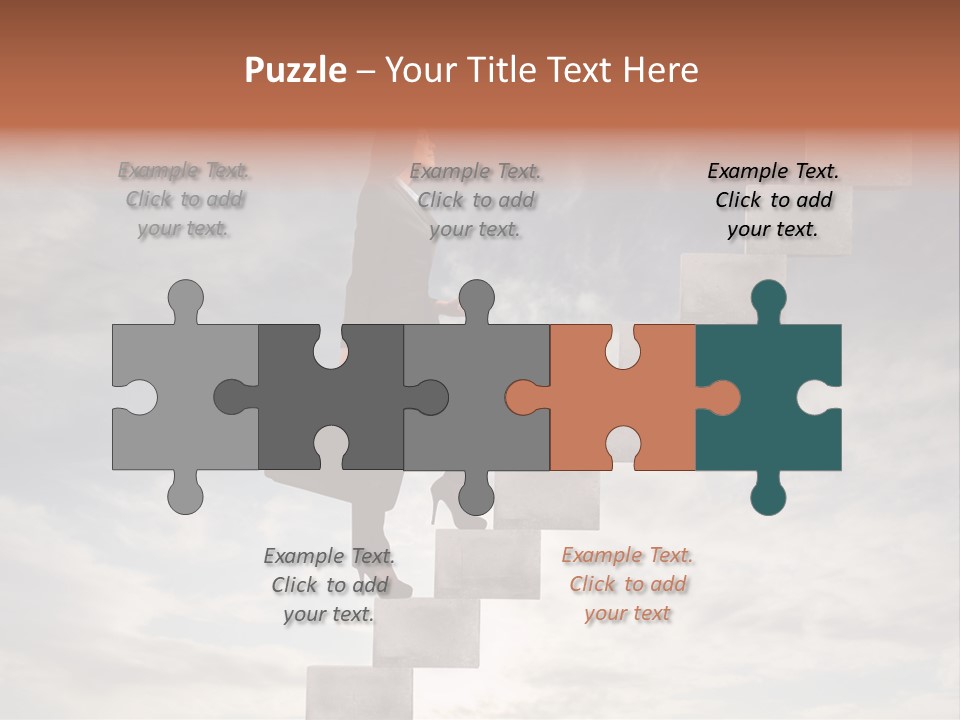 Girl Outdoor Win PowerPoint Template