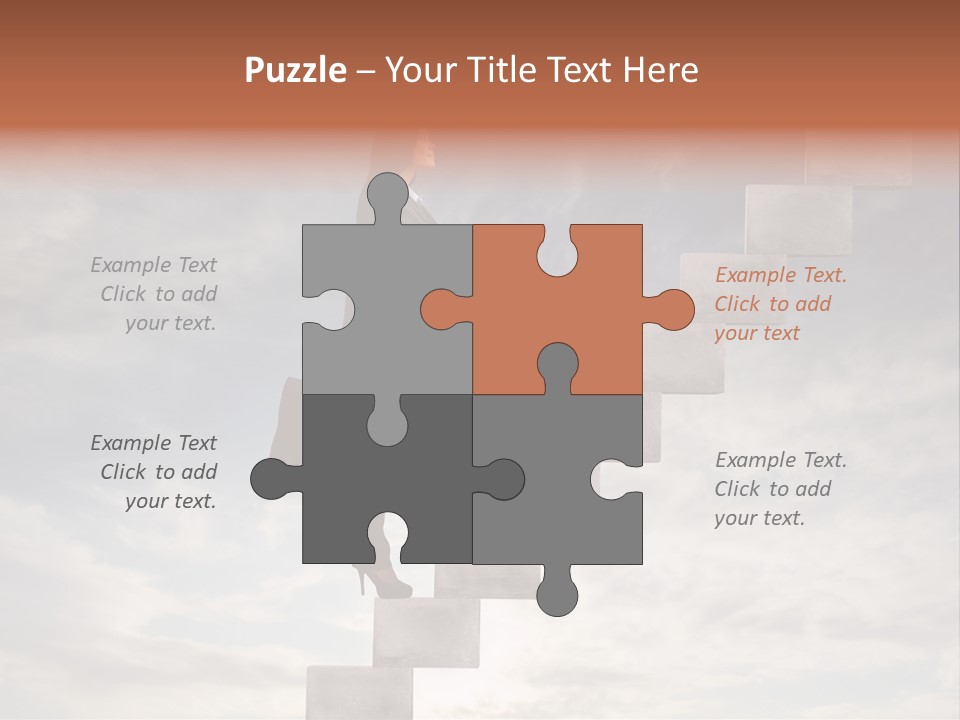 Girl Outdoor Win PowerPoint Template