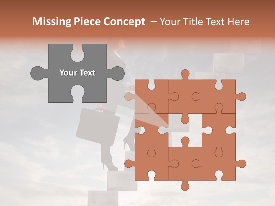 Girl Outdoor Win PowerPoint Template