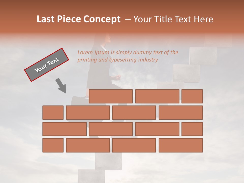 Girl Outdoor Win PowerPoint Template