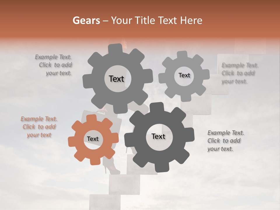 Girl Outdoor Win PowerPoint Template