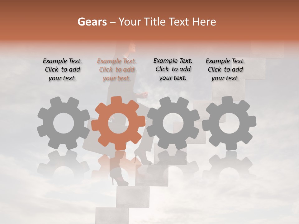 Girl Outdoor Win PowerPoint Template