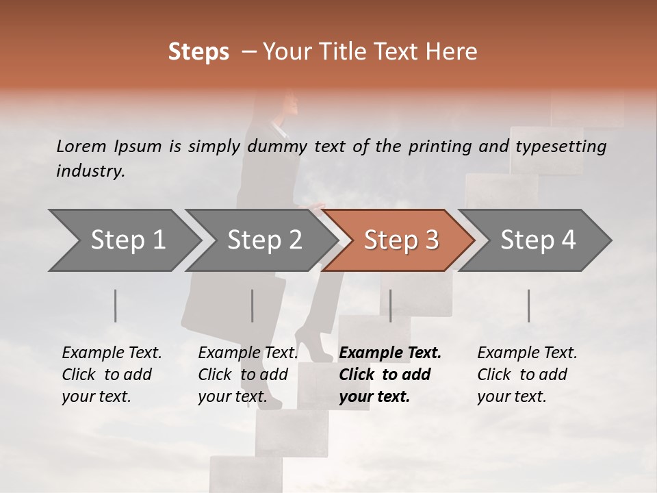 Girl Outdoor Win PowerPoint Template