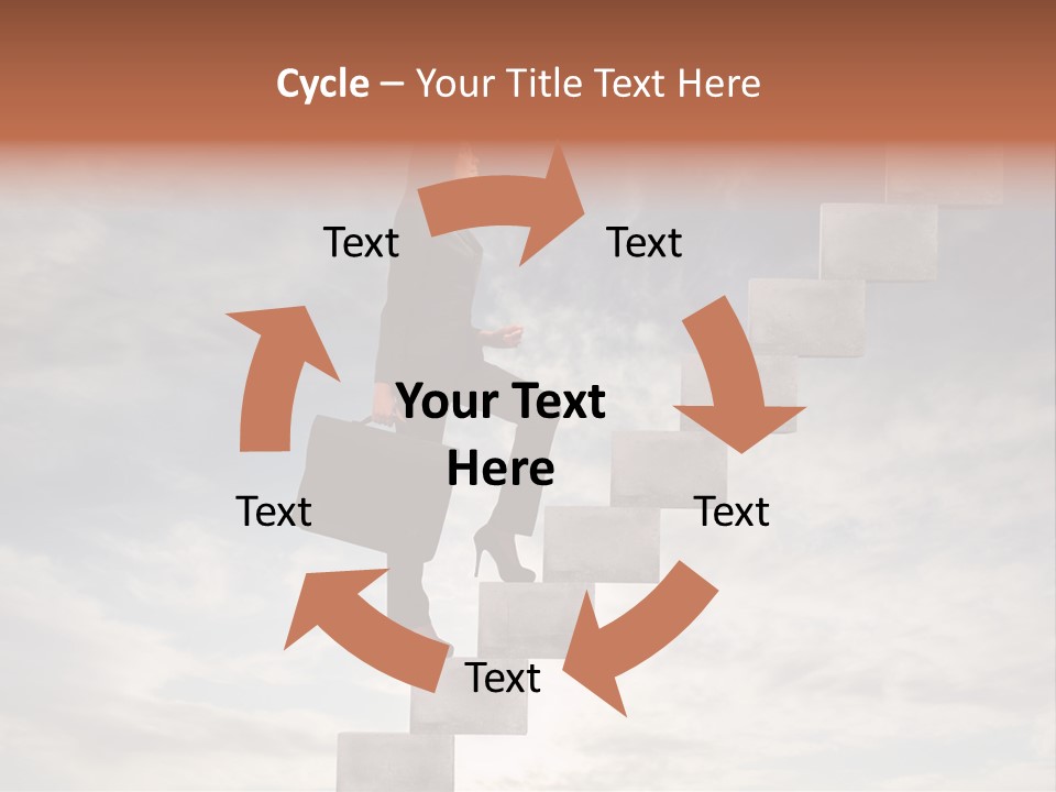 Girl Outdoor Win PowerPoint Template