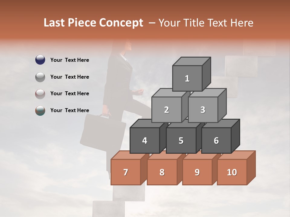 Girl Outdoor Win PowerPoint Template