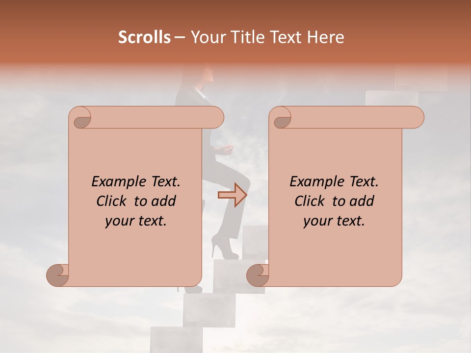 Girl Outdoor Win PowerPoint Template