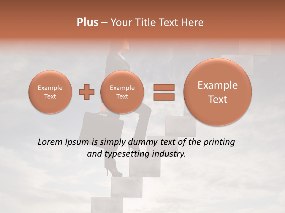 Girl Outdoor Win PowerPoint Template