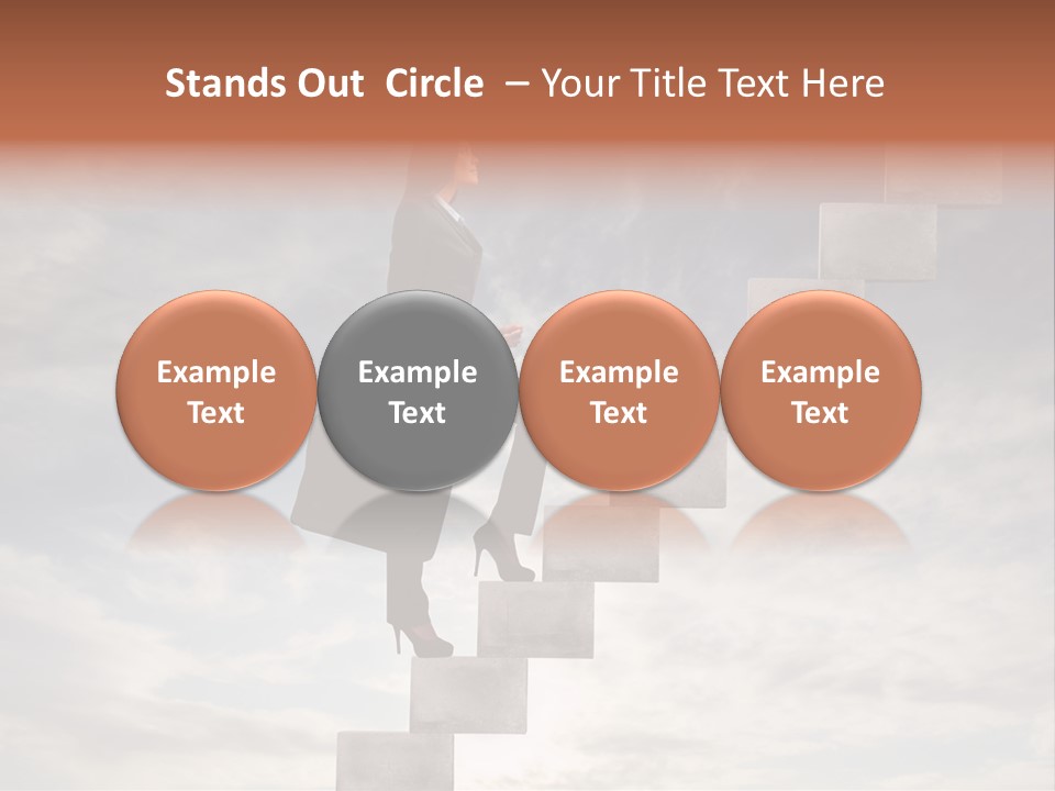 Girl Outdoor Win PowerPoint Template