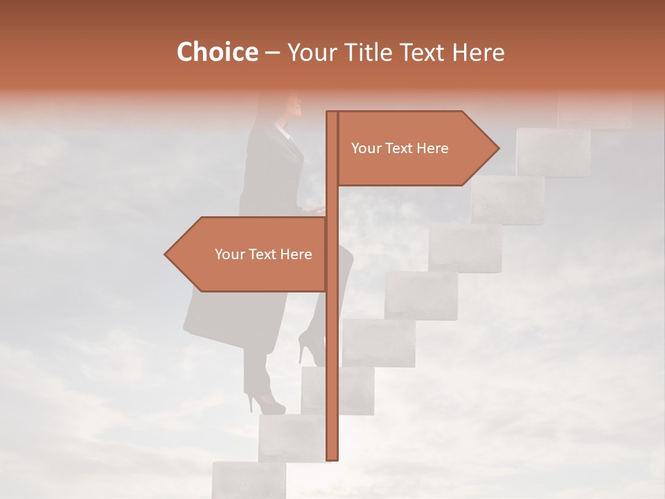 Girl Outdoor Win PowerPoint Template