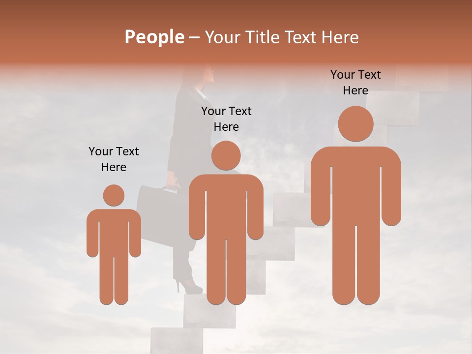 Girl Outdoor Win PowerPoint Template