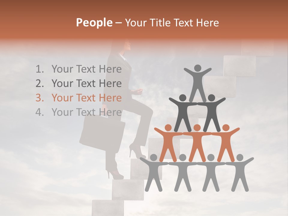 Girl Outdoor Win PowerPoint Template