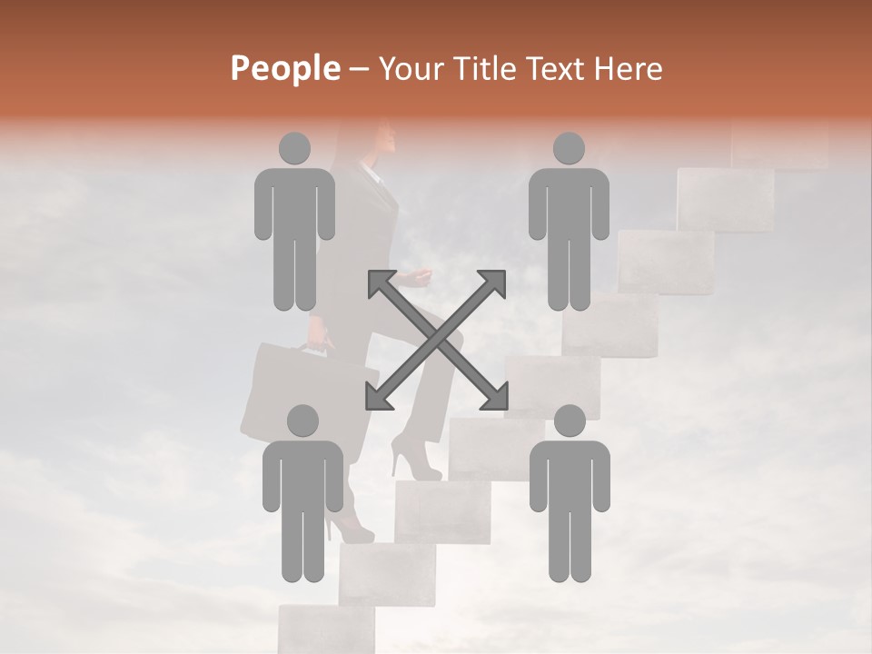 Girl Outdoor Win PowerPoint Template