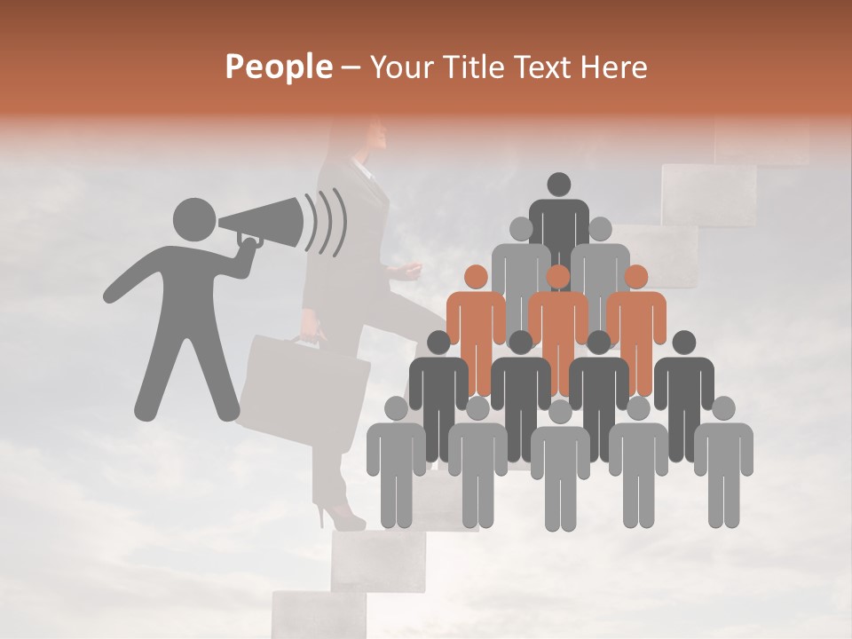 Girl Outdoor Win PowerPoint Template