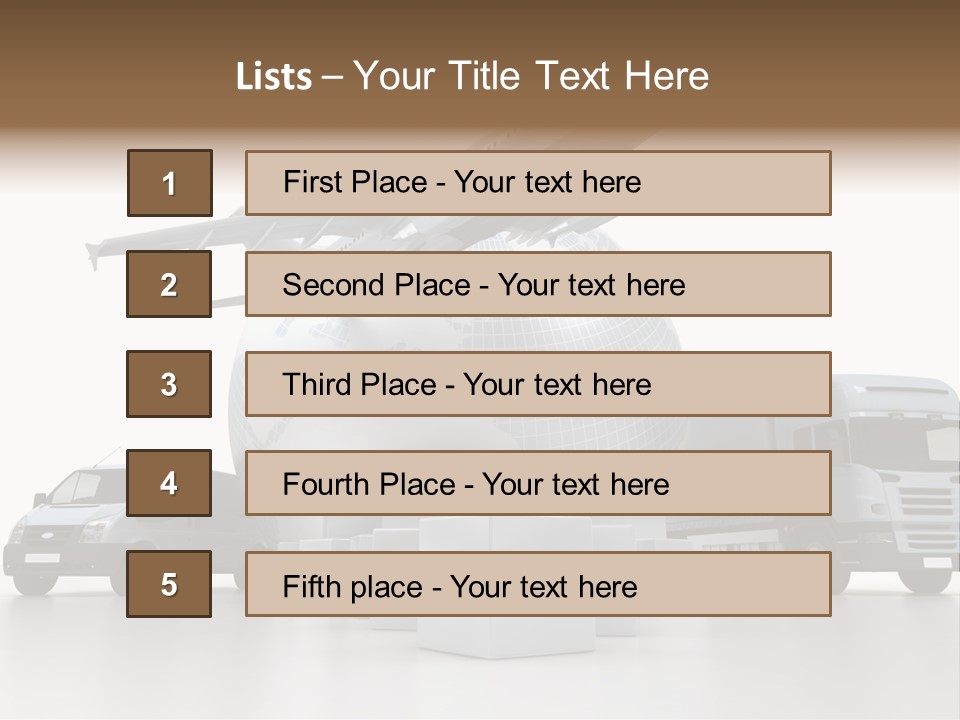 Express Parcel World PowerPoint Template