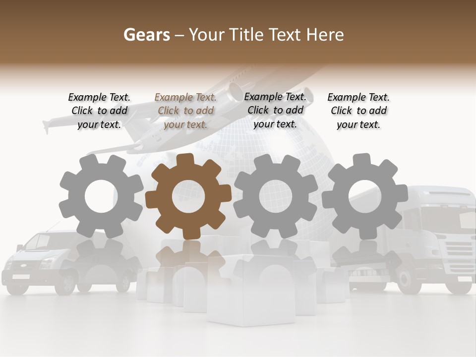 Express Parcel World PowerPoint Template