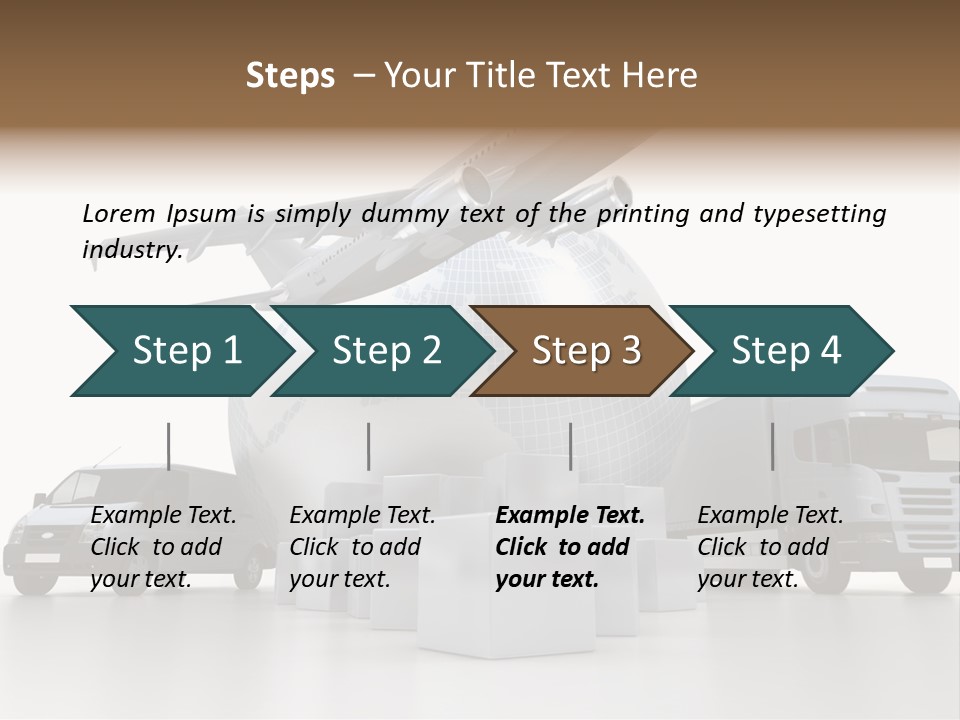 Express Parcel World PowerPoint Template