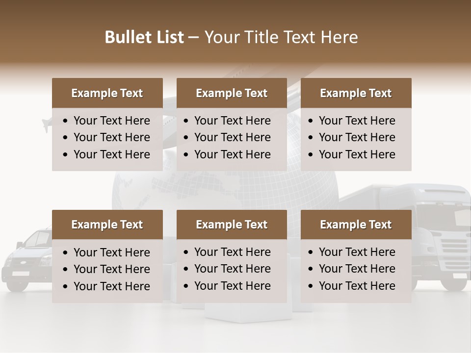 Express Parcel World PowerPoint Template