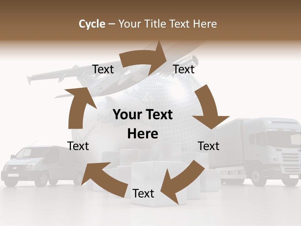 Express Parcel World PowerPoint Template