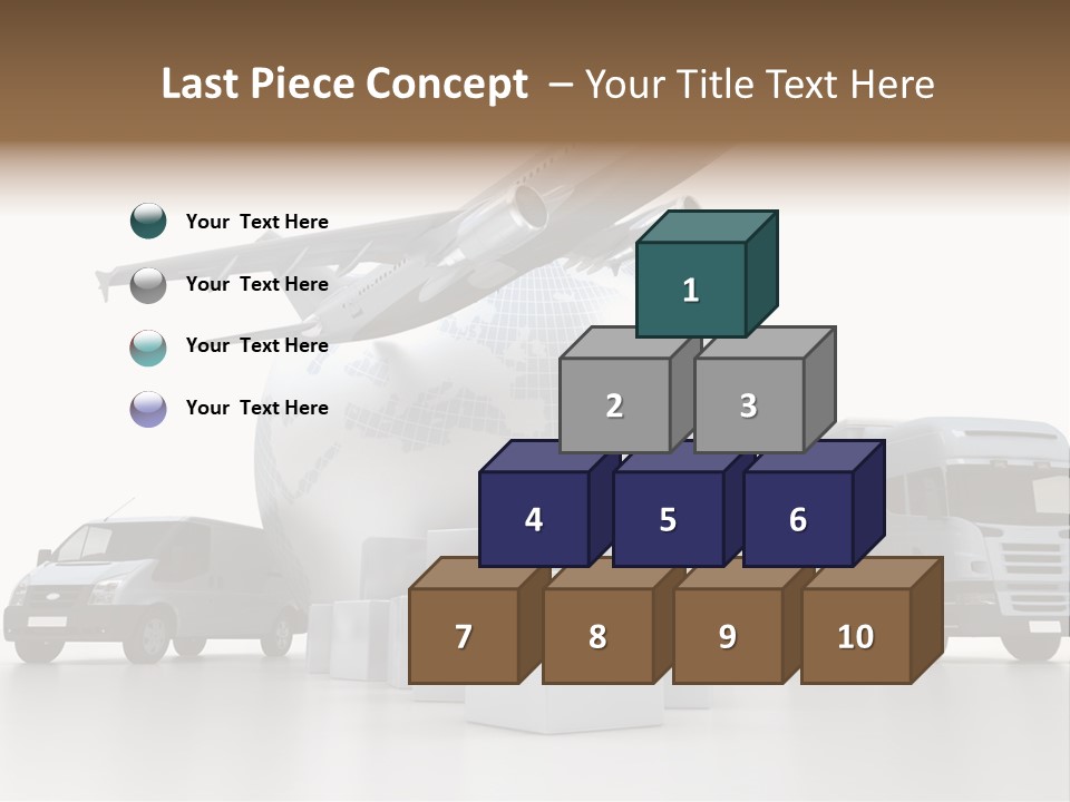 Express Parcel World PowerPoint Template