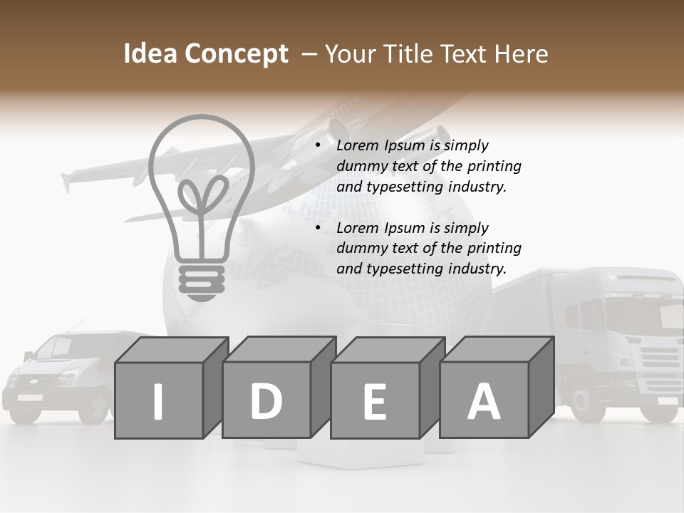 Express Parcel World PowerPoint Template