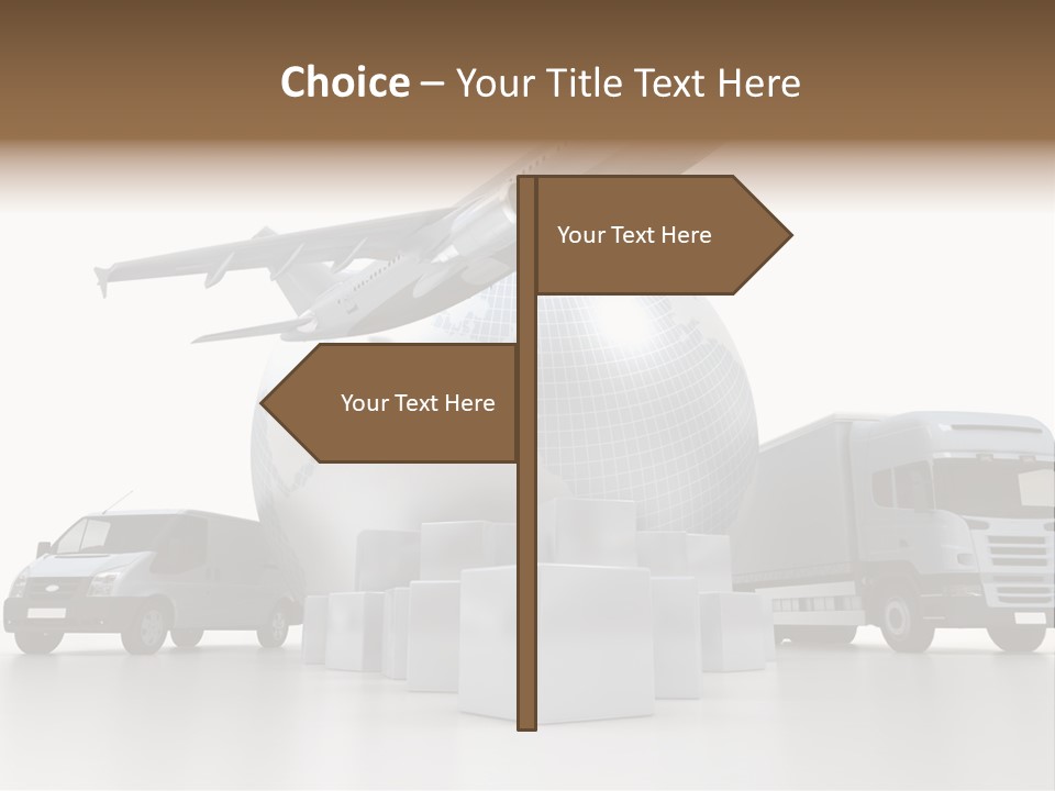 Express Parcel World PowerPoint Template