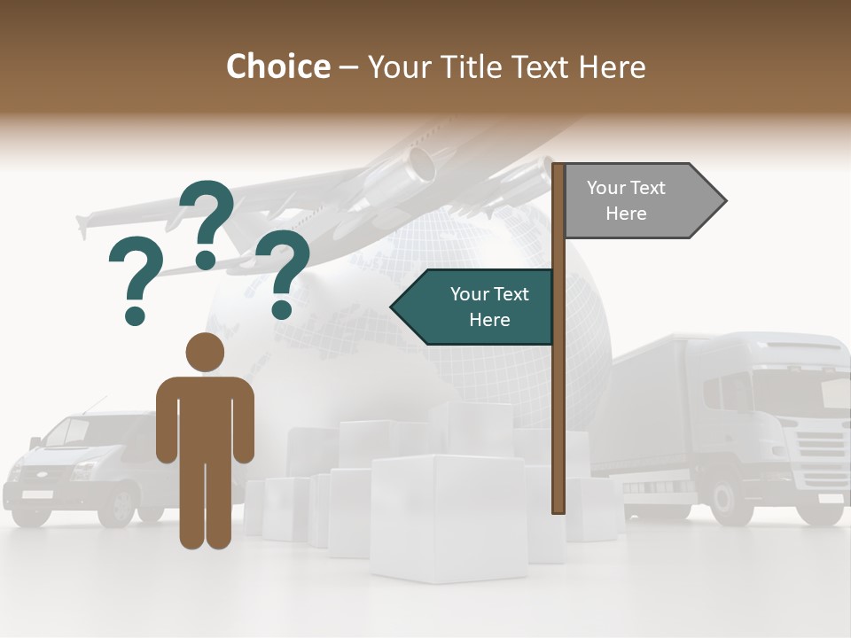Express Parcel World PowerPoint Template