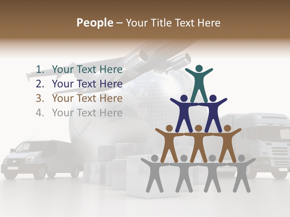 Express Parcel World PowerPoint Template